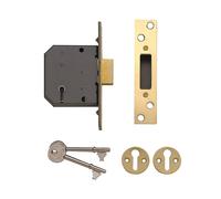 Yale Locks PM552 Serrure Mortaise À 5 Leviers 80Mm 3In Laiton Poli YALPM552PB30