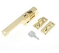 Yale Locks - Poignée de Fenêtre Verrouillable P115PB Finition Laiton Poli