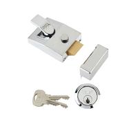 Serrures Yale 89 Verrou De Nuit 60Mm Arrière Chrome Boîte YAL89CH