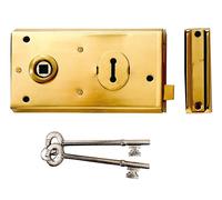 Yale Locks - Verrou à garniture P401 finition noire 138 x 76mm Visi