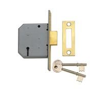 Yale Locks - Verrou Mortais à 3 Levers PM322 Laiton Poli 65mm