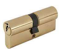 Yale Locks X6 Cylindre de serrure Double profil Certifié Kitemark Laiton poli Visi 35 x 35 x 80 mm (Import Grande Bretagne)