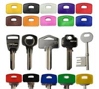 Yale Lot de 10 capuchons carrés pour clés de grande taille (25 à 30 mm) Idéal comme identificateurs de clés, marqueurs, surligneurs, étiquettes pour organiser vos clés (rectangulaires)