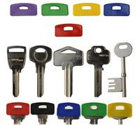 Yale Lot de 5 capuchons carrés pour clés de 25 à 30 mm Idéal comme identificateurs de clés, marqueurs, surligneurs, étiquettes pour organiser vos clés (rectangulaires, 5 pièces)