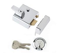 Yale P-1-CH-CH-60 Verrou de sécurité Double verrouillable 60 mm Finition chromée Haute sécurité pouvant être verrouillé de l'intérieur avec Une clé