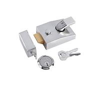 Yale P-89-SC-SC-60 Deadlocking Nightlatch, High Security, with Automatic Deadlock, Chrome Finish, 60 mm Backset