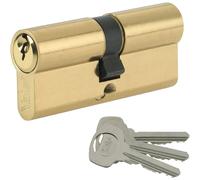 Yale P-ED3535-PB Serrure de Porte Euro Profil Double Cylindre Laiton avec Clé