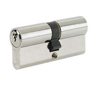 Yale P-ED4045-SNP Euro Double Cylindre 3 clés fournies, sécurité Standard, Emballage Visi, Convient à Tous Les Types de Portes, 40:10:45 (95 mm), Finition Nickel