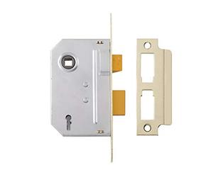 Yale P-M320-PB-78 Serrure à mortaiser à 3 leviers pour Porte intérieure, Finition Laiton, 76 mm