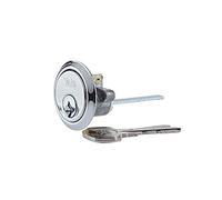 Yale P-X52KP-CH Cylindre de Jante de Rechange pour Portes de 38 à 57 mm, Haute sécurité, 2 clés fournies, Finition chromée, Visi Packed