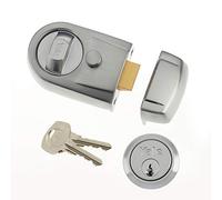 Yale P-Y3-SC-SC-60 Verrou de Nuit Contemporain 60 mm Finition Chrome satiné Sécurité Standard