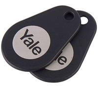 Yale P-YD-01-CON-RFIDT-BL Lot de 2 étiquettes intelligentes pour Serrure de Porte, Noir, Taille Unique