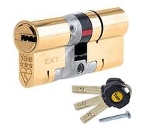 Yale P-YS3-3535B Euro Cylindre 3 étoiles avec 3 clés fournies, sécurité maximale, emballé Visi, Convient pour Tous Les Types de Portes, 35:35 (70 mm), Finition Laiton