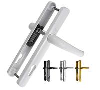 Yale PVC Poignée de porte à levier de Paire PZ 92 mm 215 mm Fixations Blanc