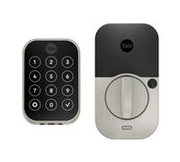 Yale Security Assure Lock 2 pêne dormant, serrure de porte d'entrée intelligente sans clé en nickel satiné avec clavier connecté Z-Wave pour entrée de code, YRD450-ZW2-619