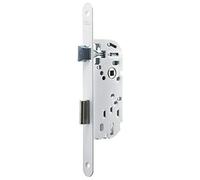 Yale Serrure à encastrer xe 40 mm, Coffre 135 mm - Y15R-A40/B/SC - Pêne Réversible, Têtière Bouts Ronds - Porte intérieure de Communication, Chambre, Bureau - Blanc, Gâche et Clé Inclus