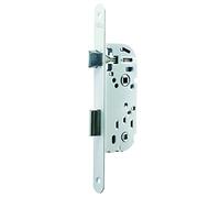 Yale Serrure à encastrer à condamnation, axe 40 mm, Coffre 135 mm - Y13R-A40/B/SC - Pêne Réversible, Têtière Bouts Ronds - Porte Salle de Bain et WC - Blanc, Gâche Incluse, Standard