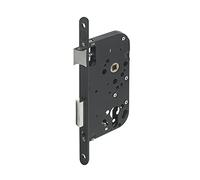Serrure à encastrer YALE Y60 pour cylindre profil européen, axe 40mm bout ronds, noir.
