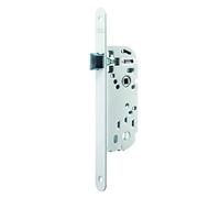 Yale Serrure à encastrer bec de cane sans clé axe 40 mm, coffre 135 mm - Y12R-A40/B/SC - Pêne Réversible, Têtière bouts ronds - Porte intérieure de communication, cuisine, salon - Blanc, Gâche incluse