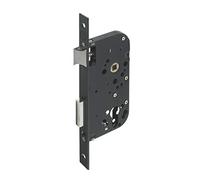 Yale Serrure à encastrer Trou de Cylindre, axe 50 mm, Coffre 148 mm - Y60K-A50/N - Pêne Réversible, Têtière Bouts carrés - Porte d'entrée, de Service, locaux sensibles - Noir