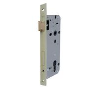 Yale Serrure de Porte en Bois Y52X00400S2 Nickel satiné, Bords carrés, entrée 40 mm
