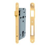 Yale Serrure de Porte en Bois Y52X0050 Laiton Poli, Bords carrés, entrée 50 mm