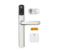 Yale Serrure de porte intelligente Conexis L2 - Chrome - Accès à distance de n'importe où, à tout moment, aucune clé requise, fonctionne avec Alexa, Google Assistant et Philips Hue