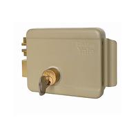 Yale Serrure électrique à appliquer avec mandats pour portails Y68080702 Main Gauche, Acier Peint, Basse Tension, entrée 70 mm