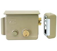YALE Serrure électrique à appliquer Y68880501 DX avec mandata K et Bouton, Acier Peint
