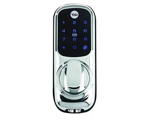 Yale Smart Living YD-01-CON-NOMOD-CH Keyless Connected Ready Smart Door Lock,Touch Keypad, Pin Code Access Lock, Thumbturn Operation, Nightlatch, Chrome Colour, Works With Alexa