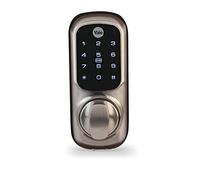 Yale Smart Living Yd-01-Con-Nomod-Sn Sans Clé Connecté Ready Smart Verrou de Porte en Nickel Satiné