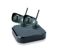 Yale SV-4C-2DB4MX - Système de Vidéosurveillance Connecté Sans Fil 4 Canaux 2 Caméras WIFI HD 4MP H.265 pour Extérieur (IP67), Vision nocturne, Disque Dur 1 To
