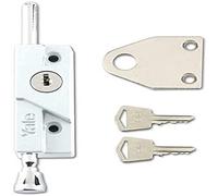 Yale V-8K116-WE Verrou de Porte Multi-usages, Finition Blanche, sécurité Standard, Emballage Visi, Convient pour Les Portes à charnières et en Bois