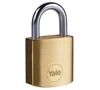 Yale Y110B/25/113/1 - Cadenas Boron en laiton 25 mm, anse acier, 3 clés - Pour Casier Scolaire Ecole, Vestiaire de Sport, Boîte à Outils, Armoire