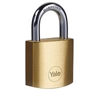 Yale Y110B/30/115/1 - Cadenas laiton 30 mm, anse acier cémenté, 3 clés - Pour Casier Scolaire Ecole, Vestiaire de Sport, Boîte à Outils, Armoire