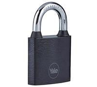 Yale - Y111B/32/116/1 Cadenas de sécurité standard en fer 32 mm - Noir - Anse en acier trempé - Utilisation en intérieur