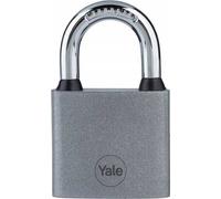 YALE Y111B/38/156/1 Cadenas avec pêne en fonte noire et anse 38 mm avec anse longue, blister