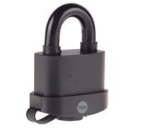 Yale Y114B/60/114/1 - cadenas en acier inoxydable corps 72×60 mm anse Ø13 mm 3 clés mécanisme nse trempée double verrouillage anti-corrosion haute sécurité conforme EN 12320 extérieur portes et