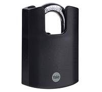 Yale Y121B/50/132/1 - Cadenas à anse fermée en laiton, 57 mm, noir - cadenas d’extérieur résistant aux intempéries pour chaîne, porte, portail, boîte à outils, livré avec 3 clés - sécurité maximum