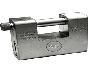 YALE Y1640185 Cadenas en acier blindé Argenté