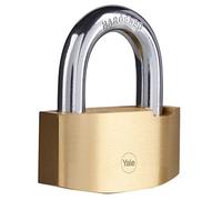 Yale Cadenas de sécurité Hammer Y2B/80/138/1 Laiton 80 mm Anse acier cémenté 3 clés