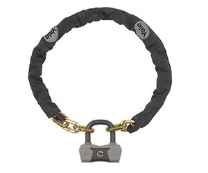 Yale YCL3/10/110/1 Chaîne antivol de sécurité maximale pour vélo 1100 mm - Protection robuste - 4 clés dont 1 avec micro lumière