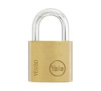 Yale YE1/30/115/1 - Cadenas Laiton Massif 30 mm, 3 Clés - Pour Casier Scolaire Ecole, Vestiaire de Sport, Boîte à Outils, Armoire