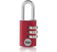 YALE YE3CB/20/121/1/CO Cadenas à combinaison 20 mm rouge (YE3CB/20/121/1/CO)