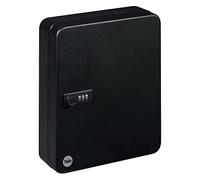 Yale YKB/540/CB2- Armoire à clés pour 46 Clés, Serrure à Combinaison, Fixation Murale, 30 x 24 x 8 cm, Noir