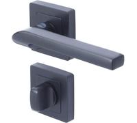 YALE - YPP7-S-CB Poignée de porte carrée de 7 noir YALE - Modele Sienna - verrouillage bouton
