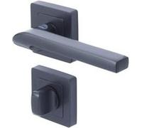 YALE - YPP7-S-CB Poignée de porte carrée de 7 noir YALE - Modele Sienna - verrouillage bouton Noir G