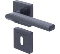 Yale Poignée de porte Sienna - carré de 7 - noir - passage à clé