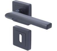 YPP7-S-PC Poignée de porte carré de 7 noir Yale - Modèle Sienna - passage à clé