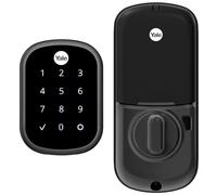 Yale YRD256-NR-BSP Assure Lock SL Pêne dormant en daim noir (non connecté) (YRD256) sans clé pour écran tactile, Wi-Fi